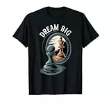 Dream Big, motivierendes Schachspiel von Figur zu Königin, Spiegel-Design T-Shirt