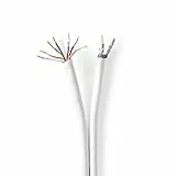Nedis - Koaxial-/CAT6-Kombikabel - 25,0 m - Weiss
