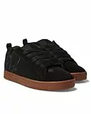 DC Shoes Court Graffik - Leather Shoes for Men - Lederschuhe - Männer - 39 - Schwarz,