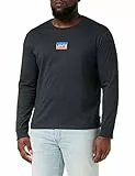 Levi's Herren Long-Sleeve Standard Graphic Tee T-Shirt, Mini Sportswear Pirate Black, M