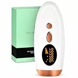 NIKYJM IPL Geräte Haarentfernung Laser mit Kühlfunktion, 3 Erweiterte Funktionen HR/SC/RA, 9 Energiestufen, 999,999 Lichtimpulse Laser Haarentfernun für Frauen,Männlich,Gesicht,Ganzkörper (Elfenbein)