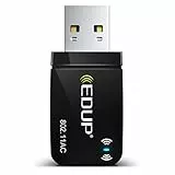 EDUP AC 1300Mbit/s USB WLAN Adapter Dual Band WiFi Stick 2.4G/5GHz USB3.0 Adapter Wireless Netzwerk Empfänger WiFi Dongle für Desktop PC/Laptop unterstützt Windows 11/10/8.1/7/Vista Mac OS X