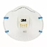 3M 8822C3, FFP2 Atemschutz-Maske für Handschleifen und Elektrowerkzeugarbeiten – Atemmaske mit Schutzstufe FFP2 und 3M Cool Flow Ventiltechnik – 3 Stück