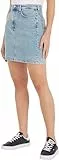 Tommy Jeans Damen Rock Denim Mini Jeansrock mit Stretch, Blau (Denim Light), 31W