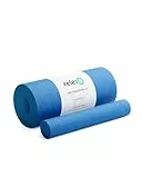 Relexa Faszienrolle 2in1 - Ideal Zur Massage Bei Rückenschmerzen & Als Ergänzung Zum Fitness-Training - Angenehmes Material & Recyclebar - Blau