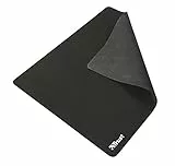 Trust Mauspad M 25 cm x 21 cm, Optimierte Oberflächenstruktur, rutschfeste Gummiunterseite, Mousepad für alle Mäuse, Empfindlichkeiten und Sensoren - Schwarz