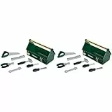 Theo Klein 8573 Werkzeug-Box | 7-teiliges Werkzeug-Set | Stabile Box mit praktischem Tragegriff | Maße: 30,25 cm x 14 cm x 17,25 cm | Spielzeug für Kinder ab 3 Jahren (Packung mit 2)