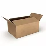 Versandkarton 25 Stück Faltkarton 350x240x150mm Außenmaß (35x24x15cm) Verpackungskarton bedruckt Warensendung Karton braun Faltschachtel Paket Versandschachtel Kartonage verschiedene Größen