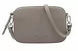 Liebeskind Berlin Umhängetasche Luka – Cross-Body Bag aus Leder mit verstellbaren Schulterriemen – kleine Schultertasche, Fächer mit Reißverschluss – Shoulder Bag, 14.5 x 20.5 x 7 cm,Stone