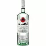 BACARDÍ Carta Blanca White Rum, 37,5% Vol., 150 cl/1.5 L, der legendäre weiße Karibik-Rum aus dem Hause BACARDÍ, perfekt für Cocktails