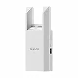 Tenda WLAN Verstärker Repeater AC1200, WiFi Extender Dual-Band (867 MBit/s 5GHz + 300 MBit/s 2,4GHz), Kompatibel mit Fritzbox, Abdeckung 120–150 m², AP Modus, A18