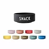 Design Letters Snack Schale, Snack (Schwarz) - Ultra Matt glasiertes China-Porzellan mit feinem Knochen, Grafik, einzigartig und aus feinstem Porzellan der Welt hergestellt, D: 11 cm, 300 ml