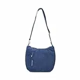 Mandarina Duck Damen Hobo Hunter Velvet, Blue Wing
