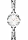 DKNY Damenuhr City Link Quarz/3-Zeiger Uhrwerk 26 mm Gehäusegröße mit einem Edelstahlarmband NY6674