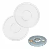 MININUSI 2 stk Gießformen rund Betonformen,Harzformen mit Rillen,Schmuck Silikonform Kerzenhalter,Obst Gießform Tablett,Dekoration Silikonformen,Epoxidharz Formen für Wohndekoration Gießform Tablett