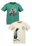Blue Seven 2er Pack Jungen T-Shirt mit Tieren 104