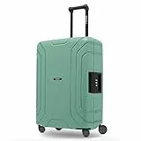 REDOLZ Hartschalen Check-in Koffer ohne Reißverschluss | 3-Punkt-Verschluss-System | Mittelgroßer M Trolley 45 x 25 x 65 cm aus hochwertigem Polypropylen Material | 4-Rollen & TSA (Essentials 15)