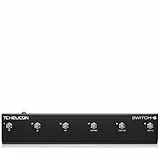 TC Helicon SWITCH-6 Robustes Zubehörpedal mit 6 Schaltern für erweiterte Effektsteuerung
