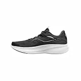 Saucony Damen Ride 15 Walking-Schuh, Black/White, 40.5 EU