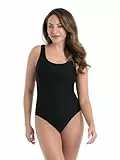 Anita Badeanzug Essentials | 360° Brustfutter sorgt für besonders sicheren Halt | passt Sich durch Flex-Fit perfekt der Körperform an | L Black