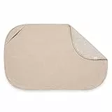 hauck 2in1 Topper & Handtuch 44 x 69 x 0,4 cm mit Atmungsaktiver Baumwolle & Saugfähigem Frottee Kompatibel mit Change N Clean Wickelauflage, Waschbar bei 60° C (Changing Mat Liner, Beige)