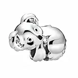 Feitery Koala Charms Kompatibilität für Pandora Armband Herz Bead Wildtiere Charms für Damen Anhänger Meerestiere