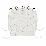 Dooky Universal Cover Dandelion Sonnenschutz, Wetterschutz für Babyschale, Kinderwagen und Buggy (UV-Schutz LSF 40+, TÜV getestet, universale Passform), Weiß