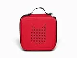 tonies Transporter Hörfiguren, Transporttasche mit Reißverschluss für bis zu 20, passend zur Toniebox in Rot, 17,5 x 17,5 cm