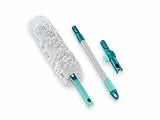 Leifheit SUPERDUSTER XL Pro Reach Set, Staubwedel lang ausziehbar durch 43 cm Langen Stiel, waschbar bis zu 50 Mal, Mikrofaser, Staubwischer Teleskop, waschen statt wegwerfen