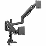 SpeaKa Professional Monitorhalterung SP-MM-980 2 Display(s) 43,2 cm (17) - 124,5 cm (49) Schwarz Höhenverstellbar, Ne
