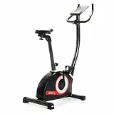 SportPlus Heimtrainer Fahrrad Compact - Fitness Bike mit 24 Widerstandsstufen - Ergometer Heimtrainer integrierte Herzfrequenz-Messer & App kompatibel - Designed in Germany - bis 120kg