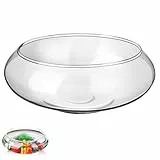 Homoyoyo Kleiner Glasblumentopf Transparent für Sukkulenten und Fischschale Wasserpflanzen Behälter für Schreibtisch Vielseitiger Pflanztopf für Hydrokultur und Dekoration im Garten oder
