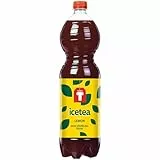 Thoms'T Eistee Lemon 12x1,5ltr (inkl. 3€ Pfand) - Natürliches Zitronenaroma, Erfrischender Geschmack