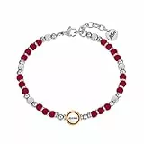 Clondo Armband für Herren und Damen, AS Rom, aus Stahl, offizielle Kollektion, elegantes und sportliches Accessoire mit Logo, Geschenkidee für Fans – verschiedene Modelle erhältlich, Taglia Unica