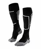 FALKE Herren Skisocken SK4 Advanced M Kh Wolle Funktionsmaterial warm dünn 1 Paar, Schwarz Black-Mix 3010-O, 44-45