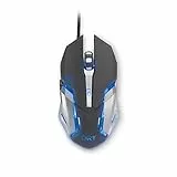 DR1TECH [Amazon Exclusive] Avenger Gaming Maus Mit Kabel - 6 Tasten Für Bis Zu 3200 DPI - Leichtes Und Strapazierfähiges Design - Ergonomische Gaming Maus Für PC/PS4/XBOX