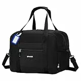 SPAHER Handgepäck Tasche 40x30x25 Eurowings Faltbare Reisetasche Flugzeug Groß 30L Weekender Damen Herren Travel Duffle Bag Wasserdicht Carry On Luggage Bag Sporttasche Handtaschen