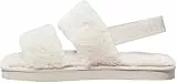Calvin Klein Damen Slipper Home Velcro Fur Flauschig, Mehrfarbig (Triple Eggshell), 38