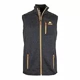 FORSBERG Weste, Strickweste, Outdoor-Weste, Strickfleece, warm, funktional für Freizeit und Beruf, Farbe:anthrazit, Größe:L
