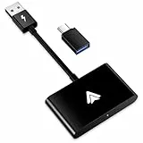 Uniytriox Android Auto Wireless Adapter, Android Auto Adapter für Werkseitig Verkabeltes auf Wireless, Kompatibel mit Android 11+ & 98% der Autos