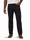 Wrangler heren Wrangler Authentics Men's Classic Relaxed Fit Flex Jeans Jeans, Black Flex, 32W / 36L