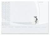 SIGEL H6370 Papier-Schreibtischunterlage DIN A2, Kalender 2026 - 2028 und Wochenplan, 30 Blatt, Schreibunterlage, Schreibunterlage aus nachhaltigem Papier