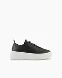Armani Exchange Damen The Super Sneaker, Schwarz, 39 EU