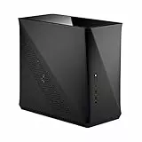 Fractal Design Era ITX Carbon – Tempered Glass – Mini-ITX Gehäuse – Small Form Factor – geeignet für Wasserkühlungen – USB Typ-C - Aluminium - schwarz