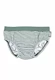 Sterntaler Badehose Hai – UV-Schutz 50+ Schwimmhose Jungen – Badehose mit Hai-Druck & Seersuckeroptik – Windeleinsatz bis Größe 86/92 & Kordelzug – mattgrün, Größe 68