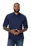 Chef Works Herren-Kochjacke Hartford Cool Vent, Marineblau, Large
