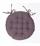 Sitzauflage aus maulwurfsfarbenfarbener Baumwolle 38 × 38 cm - Maulwurfsgrau - Atmosphera créateur d'intérieur