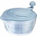 Westmark 2432224B Salatschleuder, Fassungsvermögen: 5 Liter, ø 26 cm, Kunststoff, BPA-frei, Fortuna, Blau, Standard