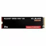 WD_BLACK SN850X NVMe SSD 2 TB interne SSD (Gaming Speicher, PCIe Gen4-Technologie, Lesen 7.300 MB/s, Schreiben 6.600 MB/s) Schwarz