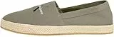 Calvin Klein Jeans Herren Espadrilles Stoffschuhe, Grün (Dusty Olive), 45